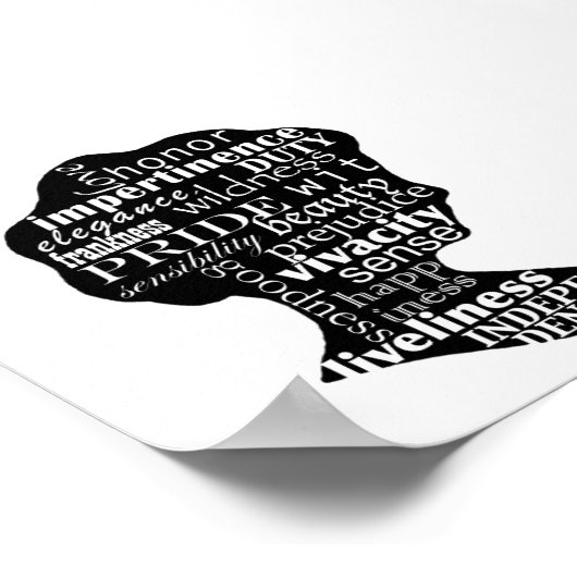 Literary Austen Cameo Poster (Ecke)