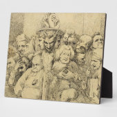 Literary Characters Assembled Around the Medallion Fotoplatte (Seite)