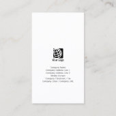 LiteraryArts Publishing Monogram GoldStripe Visitenkarte (Rückseite)