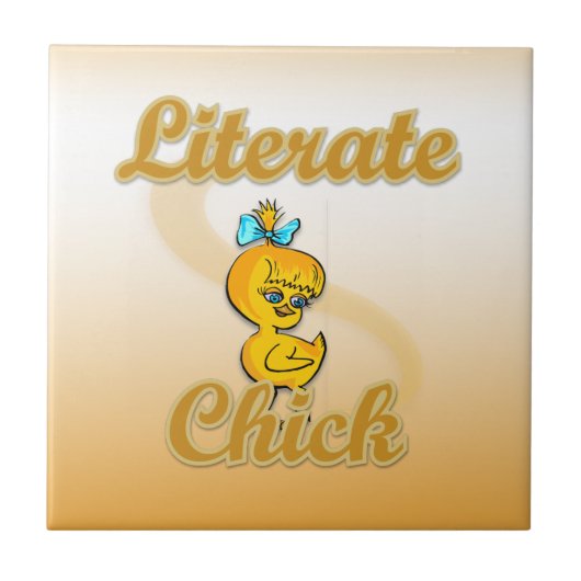 Literate Chick Fliese (Vorderseite)