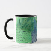 Literatur inspirierte grüne Watercolor-Tasse Tasse (Links)