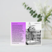 Literatur, Shakespeare, Die ganze Welt ist eine Bü Postkarte (Stehend Vorderseite)