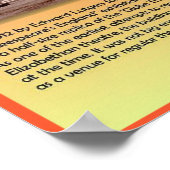 Literatur, Shakespeare, New Globe Theater Poster (Ecke)