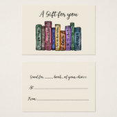 Literaturbuch-Geschenkgutschrift Bibliophile (Vorne & Hinten)