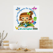 Literaturbücher Lehrerin Poster (Küche)