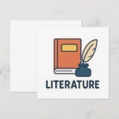Literaturfachaufkleber - Buch und Qualität (Vorne/Hinten)