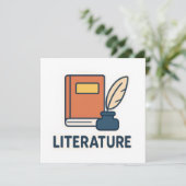 Literaturfachaufkleber - Buch und Qualität (Stehend Vorderseite)
