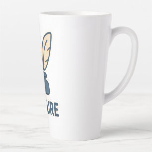 Literaturfachaufkleber - Buch und Qualität Milchtasse