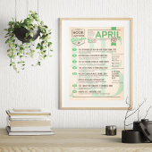 Literaturkalender April Poster