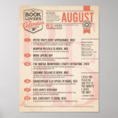 Literaturkalender August Poster (Vorne)