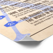 Literaturkalender Dezember Poster (Ecke)