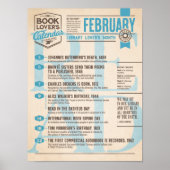 Literaturkalender Februar Poster (Vorne)