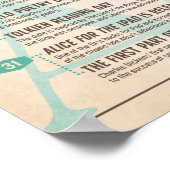 Literaturkalender März Poster (Ecke)