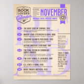 Literaturkalender November Poster (Vorne)