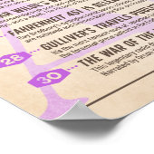 Literaturkalender Oktober Poster (Ecke)