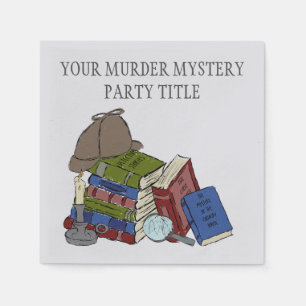 Literaturmörder Mystery Dinner Party Serviette