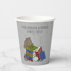 Literaturmörderin Mystery Dinner Party Pappbecher