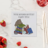 Literaturmörderin Mystery Dinner Party Serviette (Beispiel)