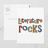 Literaturrocks Postkarte (Vorne/Hinten)