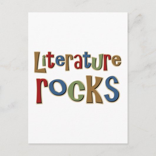 Literaturrocks Postkarte (Vorderseite)