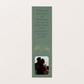 Literaturthematisches Lesezeichen Speichern der Da Visitenkarten (Innenseite Aufgefaltet)