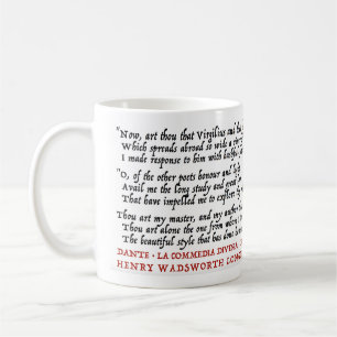 LitGeek Dante Longfellow - Tasse