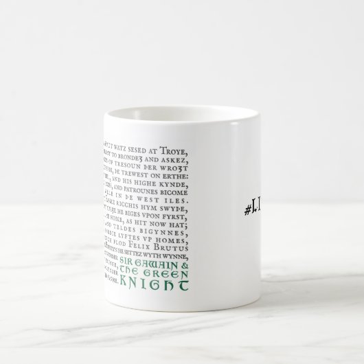 Litgeek-Sir Gawain und der grüne Ritter - Tasse (Mittel)
