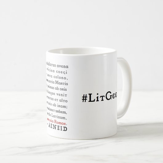 LitGeek Virgil Aeneid - Tasse (VorderseiteRechts)