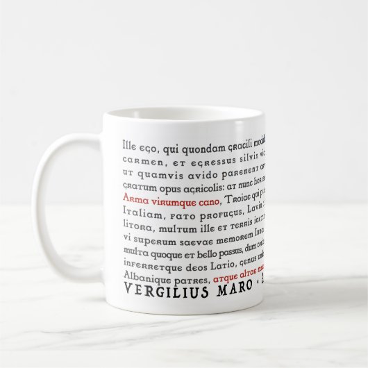 LitGeek Virgil Aeneid - Tasse (Links)