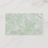 Litgrüne MarmorVisitenkarten Visitenkarte (Rückseite)