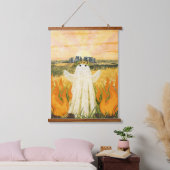 Litha Der Mittsommer-Geist Wandteppich Mit Holzrahmen (Schlafzimmer)