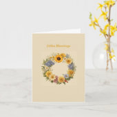 Litha Greeting Card Karte (Gelbe Blume)