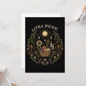 Litha Picnic Summer Solstice Celestial Art Karte (Vorderseite/Rückseite Beispiel)