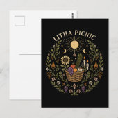 Litha Picnic Summer Solstice Celestial Art Postkarte (Vorne/Hinten)
