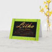 LITHA SMMER SOLSTICE KARTE (Gelbe Blume)