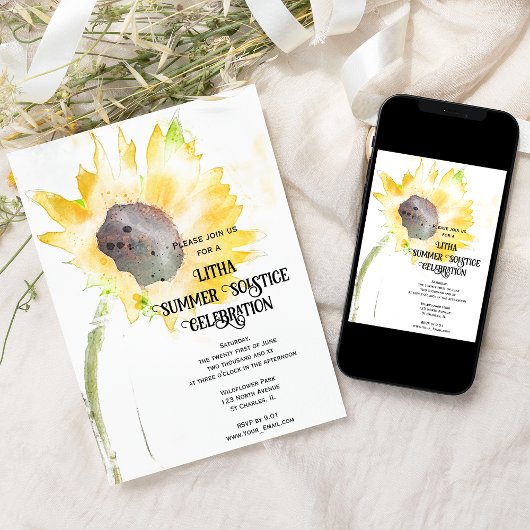 Litha Summer Solstice Celebration Einladung
