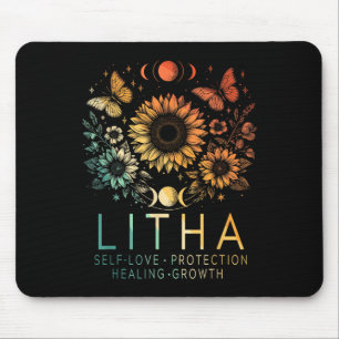 Litha Summer Solstice Mittelsommerrad des Jahres Mousepad
