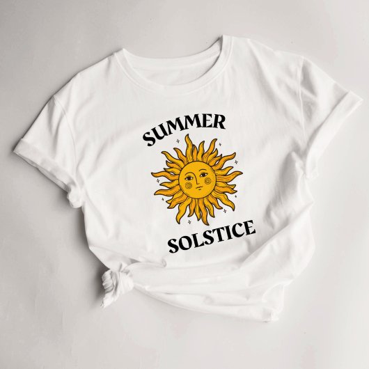 Litha Summer Solstice Sun Design Sabbats T - Shirt