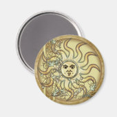 Litha Sun keltic Style Designmagnete Magnet (Vorderseite/Rückseite)