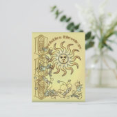 Litha Sun Postcard Postkarte (Stehend Vorderseite)