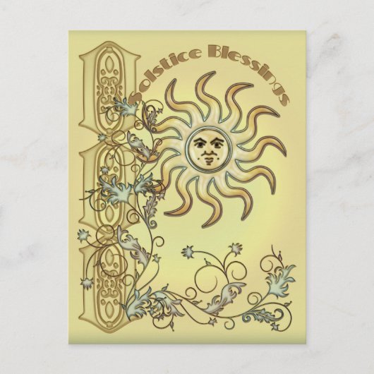 Litha Sun Postcard Postkarte (Vorderseite)
