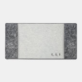 Lithic Record: Personalized Tweed & Blotter Look Schreibtischunterlage (Vorderseite)