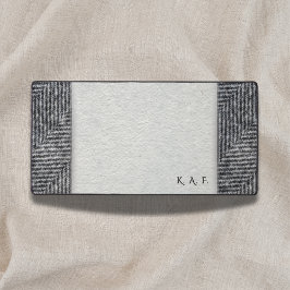 Lithic Record: Personalized Tweed & Blotter Look Schreibtischunterlage