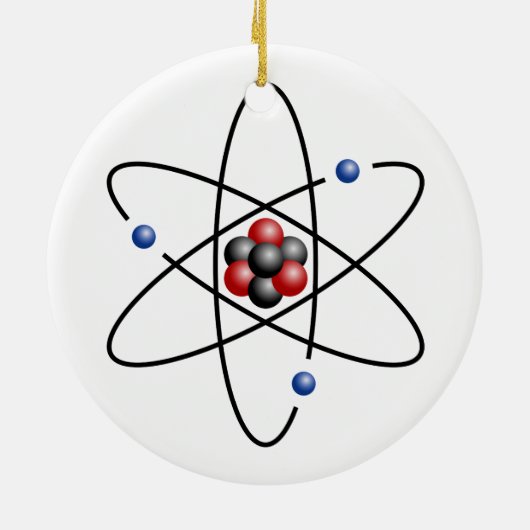 Lithium-Atom-chemisches Element Li Atomnummer 3 Keramik Ornament (Hinten)