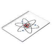 Lithium-Atom-chemisches Element Li Atomnummer 3 Notizblock (Linke Seite)