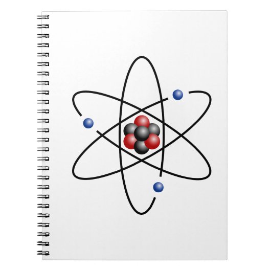 Lithium-Atom-chemisches Element Li Atomnummer 3 Notizblock (Vorderseite)