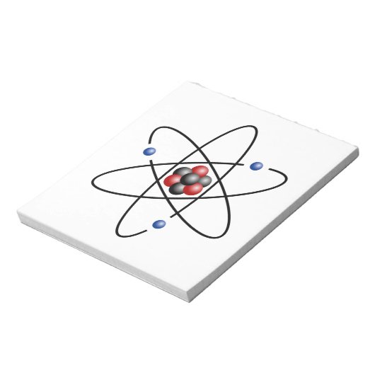 Lithium-Atom-chemisches Element Li Atomnummer 3 Notizblock (Rotiert)