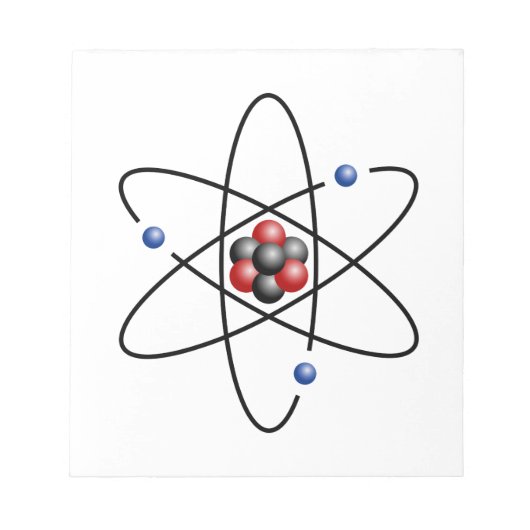Lithium-Atom-chemisches Element Li Atomnummer 3 Notizblock (Vorderseite)