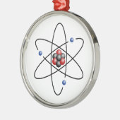 Lithium-Atom-chemisches Element Li Atomnummer 3 Ornament Aus Metall (Links)