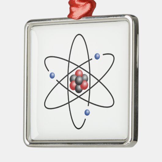 Lithium-Atom-chemisches Element Li Atomnummer 3 Ornament Aus Metall (Links)